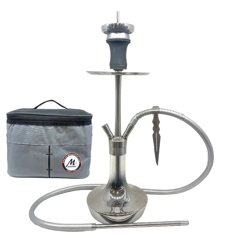 Mİdi Cafe 6 Titanyum Silver Şişeli Nargile