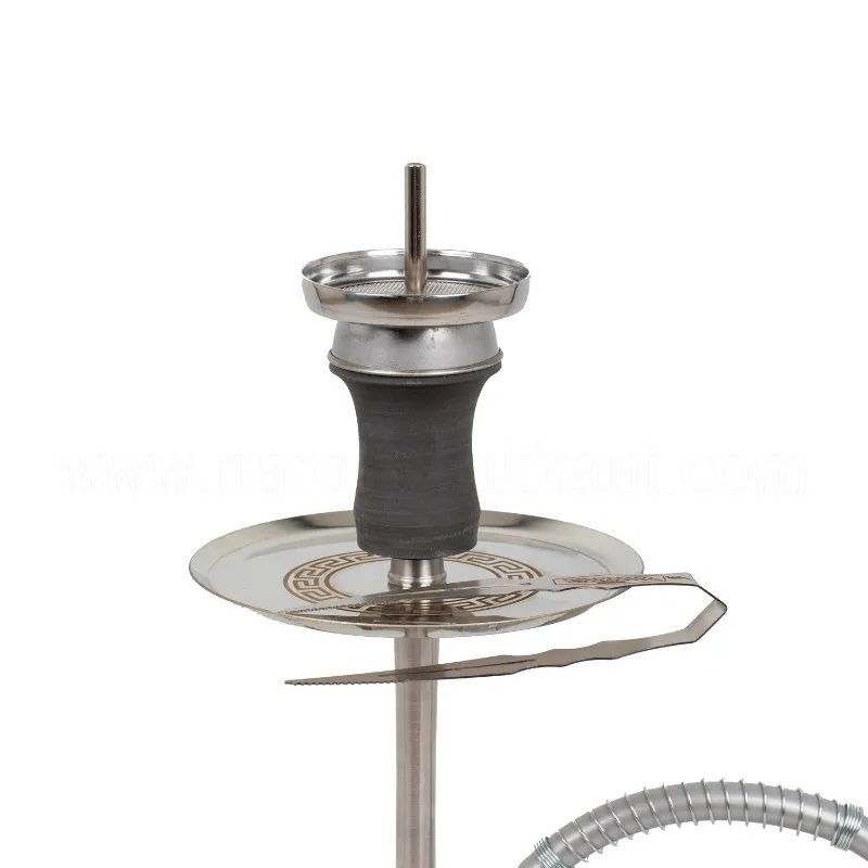 Mİdi Cafe 6 Titanyum Silver Şişeli Nargile