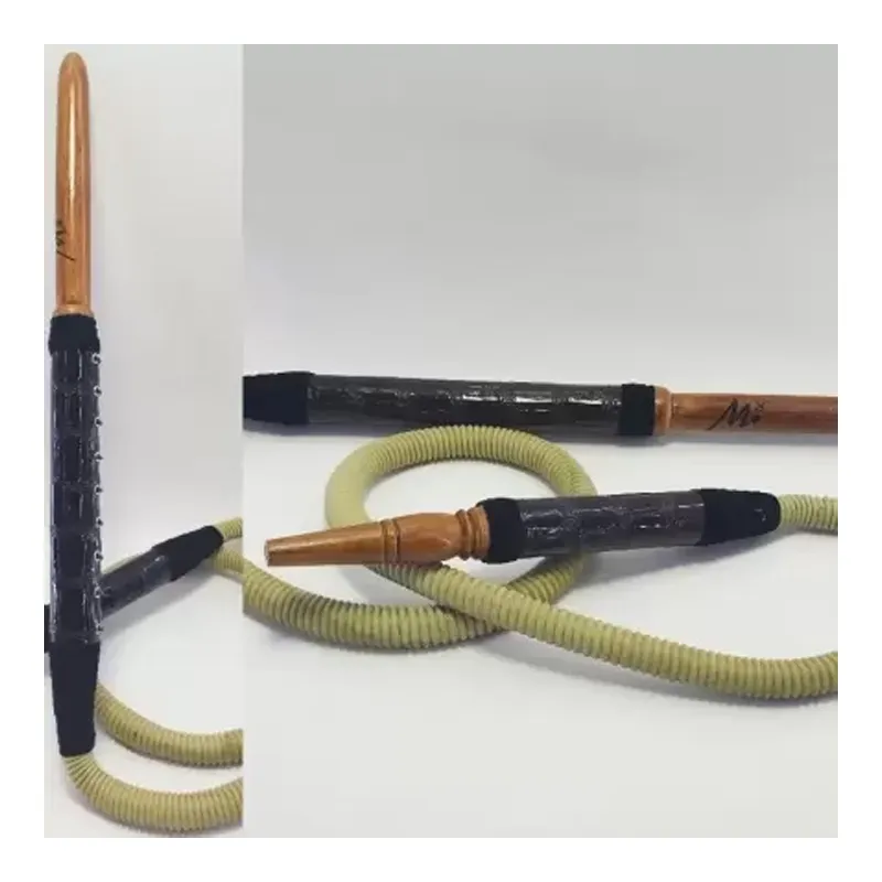 木柄皮革水烟管
