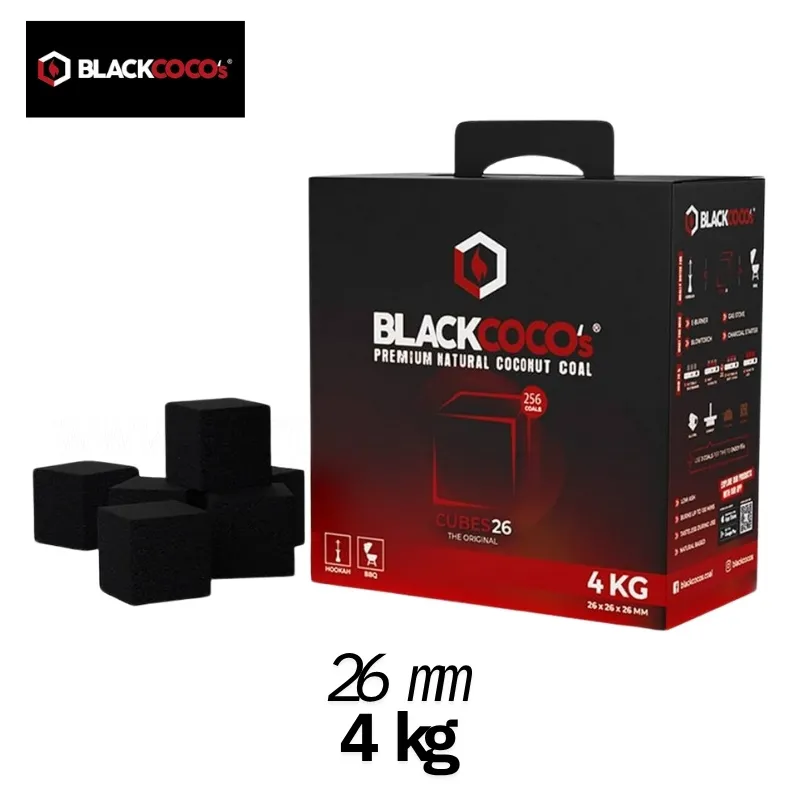 Black Coco's Smart Nargile kömürü 4 kg 26 mm