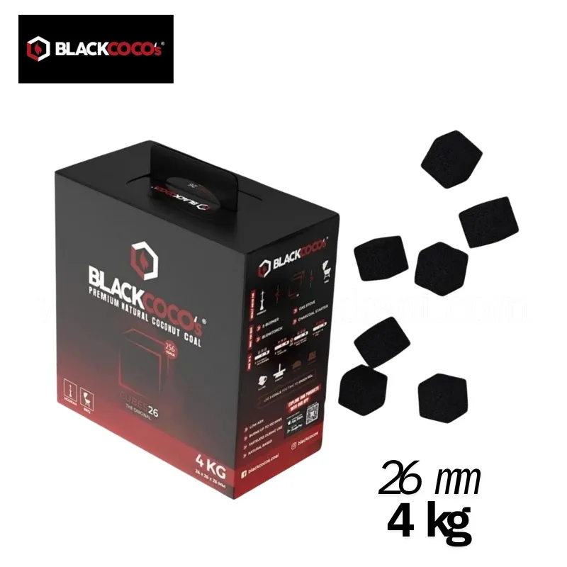 Black Coco's Smart Nargile kömürü 4 kg 26 mm