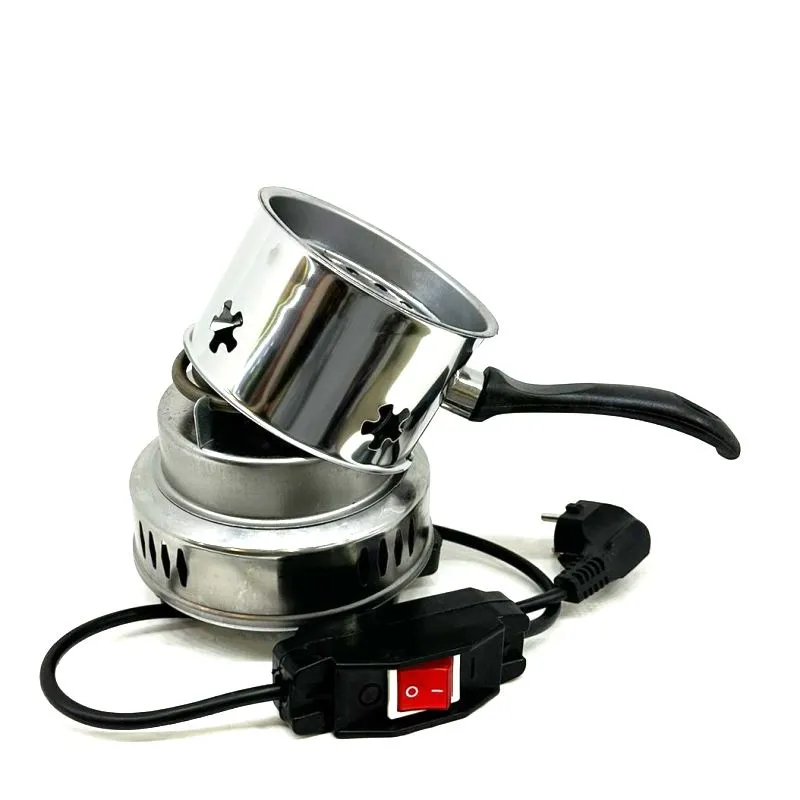 小型クロム電気水たばこ炭着火器
