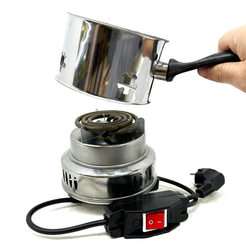 小型クロム電気水たばこ炭着火器
