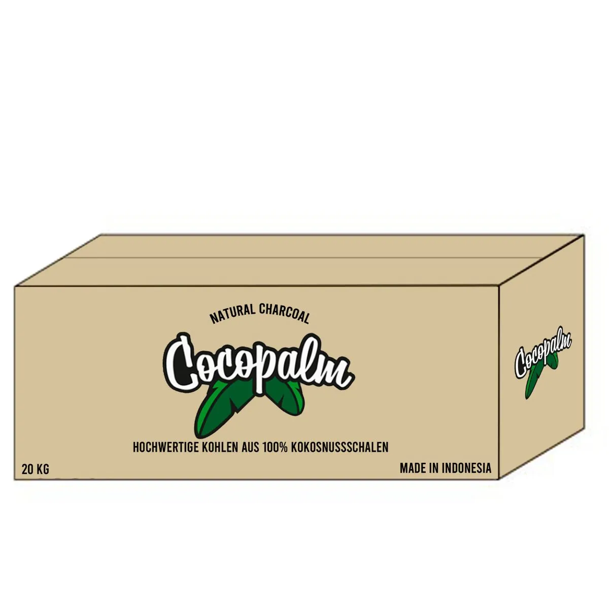 ココパーム シーシャ炭 26mm 20kg
