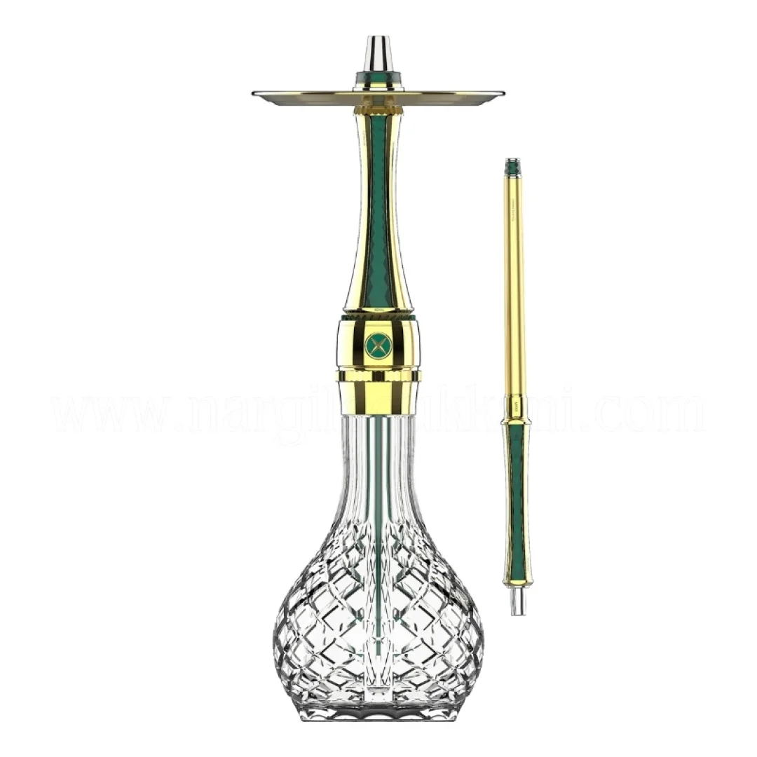 Maxx Royal Emerald Gold Nargile Takımı