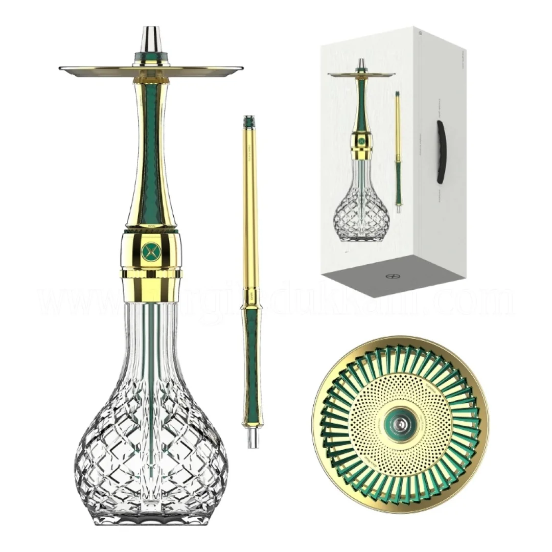 Maxx Royal Emerald Gold Nargile Takımı