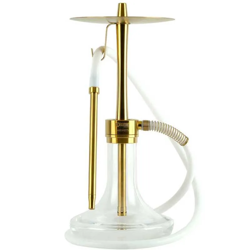 Oduman Infinity Gold Şeffaf Şişeli Nargile Takımı