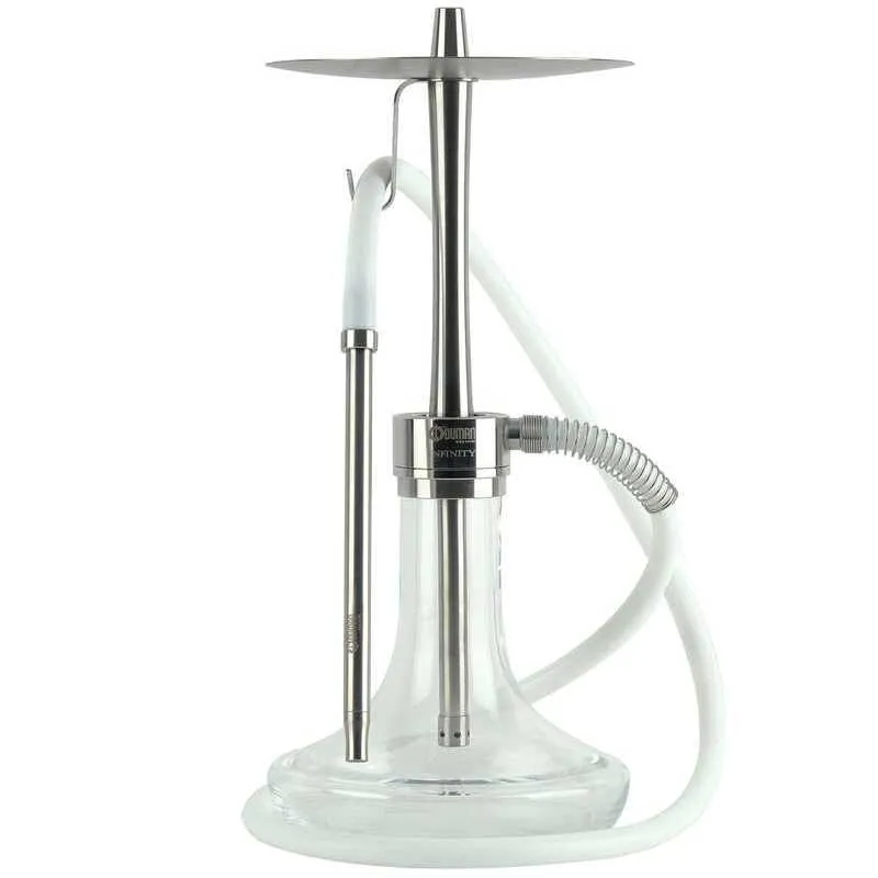 Oduman Infinity Silver Şeffaf Şişeli Nargile Takımı