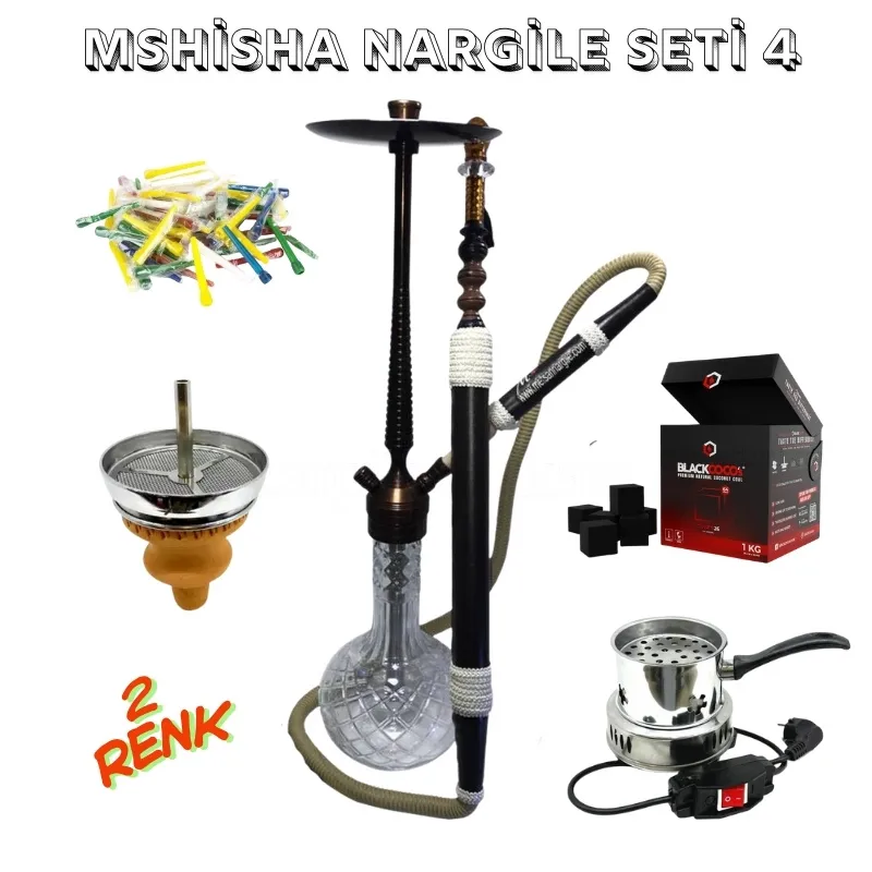 Mshisha Kesmeçam Nargile Seti 4
Mshisha Cut Pine Hookah Set 4
