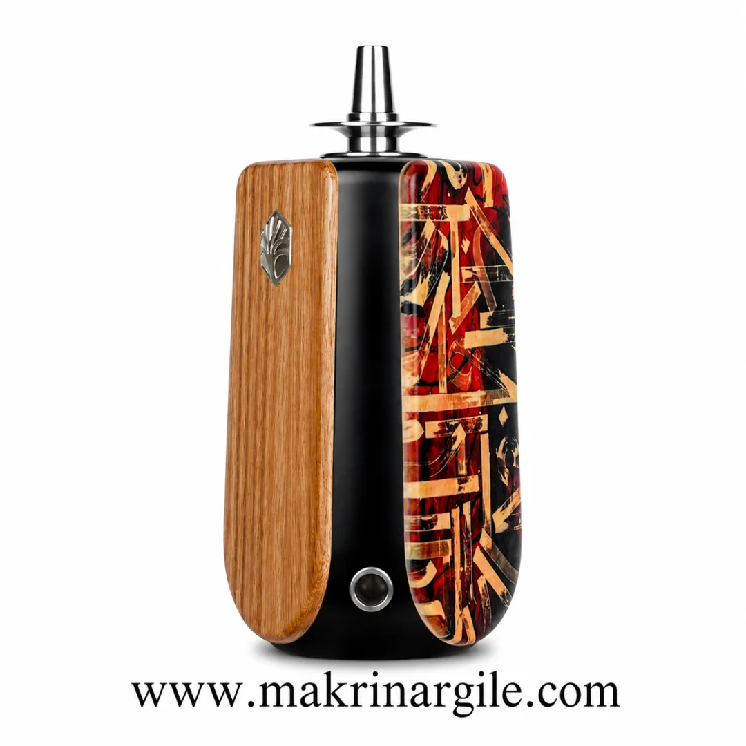 Mr Wood Prisma Black Zebrano Nargile Takımı