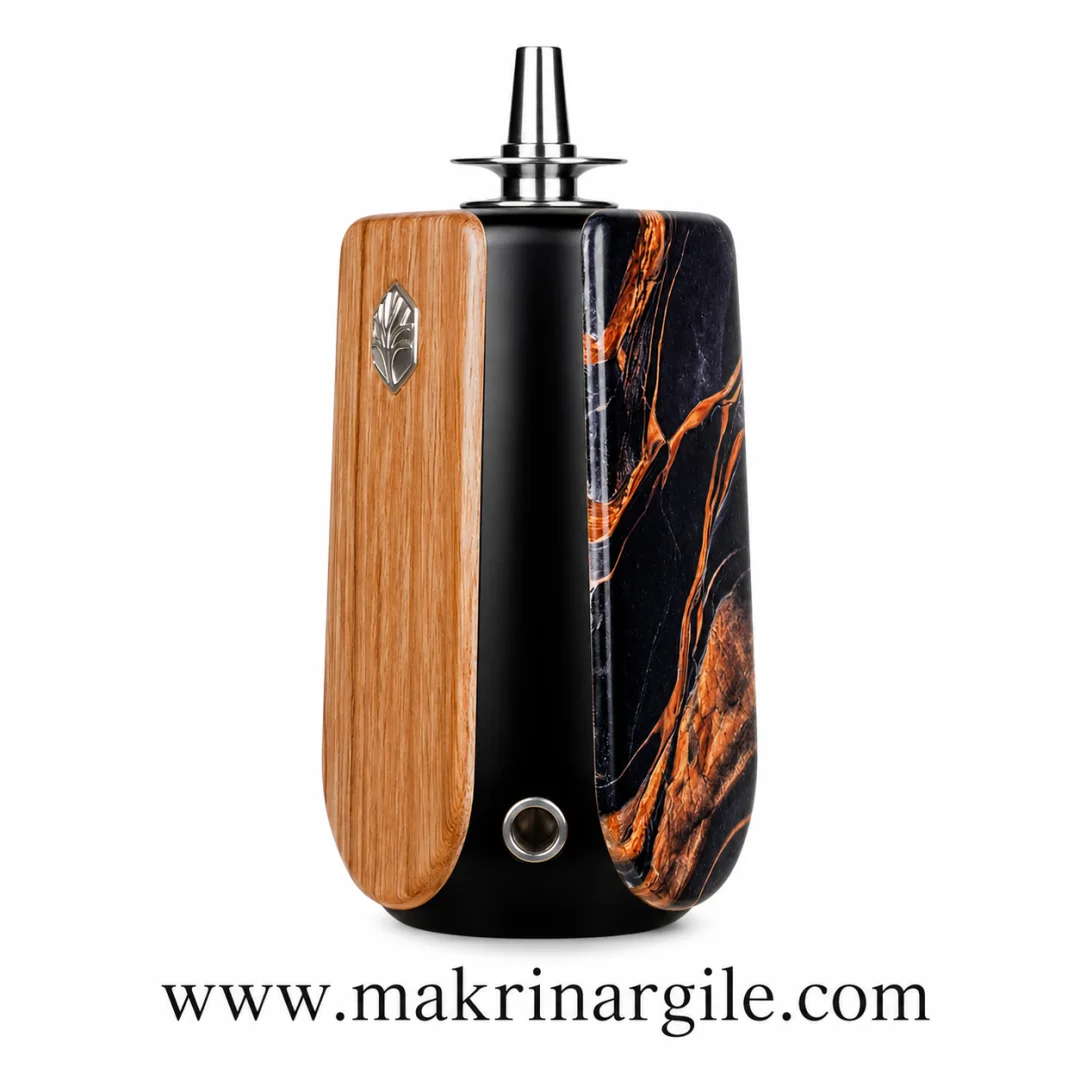Mr Wood Prisma Black Zebrano Nargile Takımı