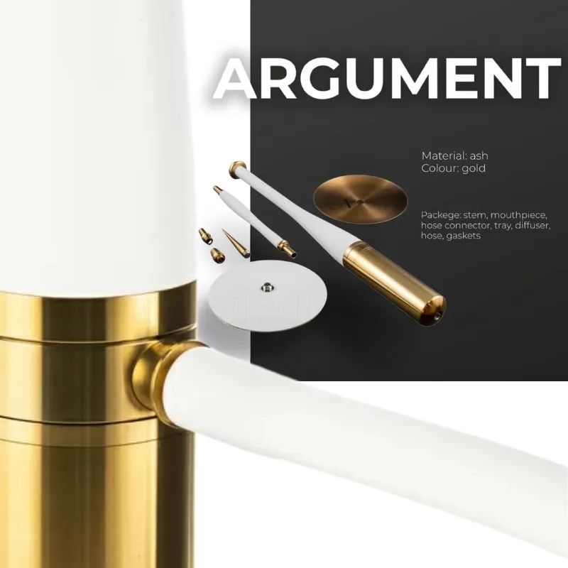 Union Argument Gold White Nargile