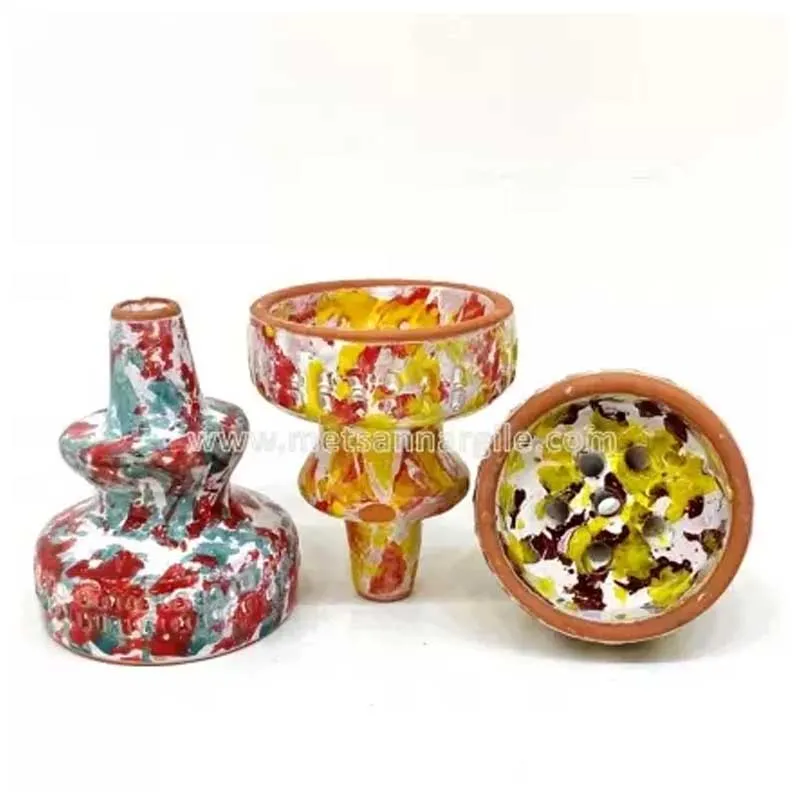 Sırlı Erkek Nargile Lülesi