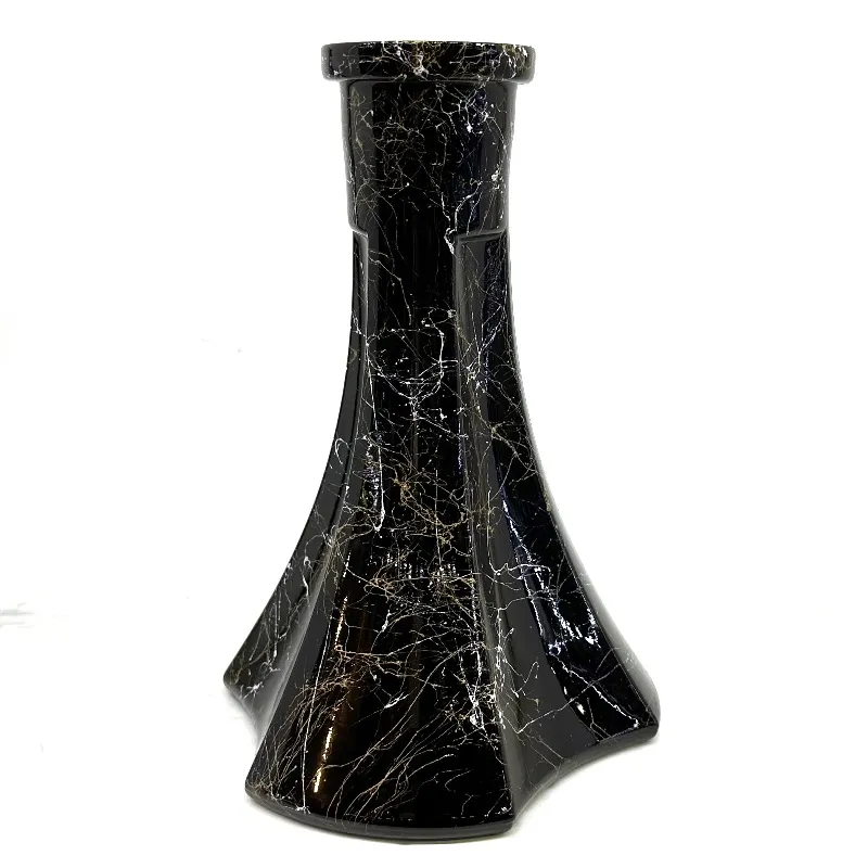大理石纹理三角形瓶
