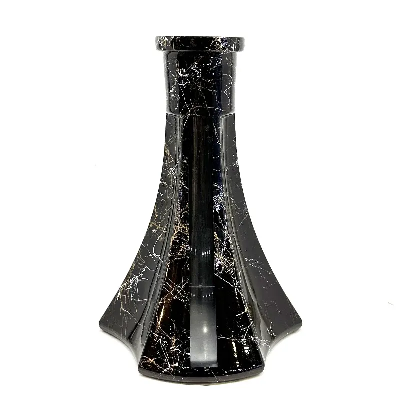 大理石纹理三角形瓶
