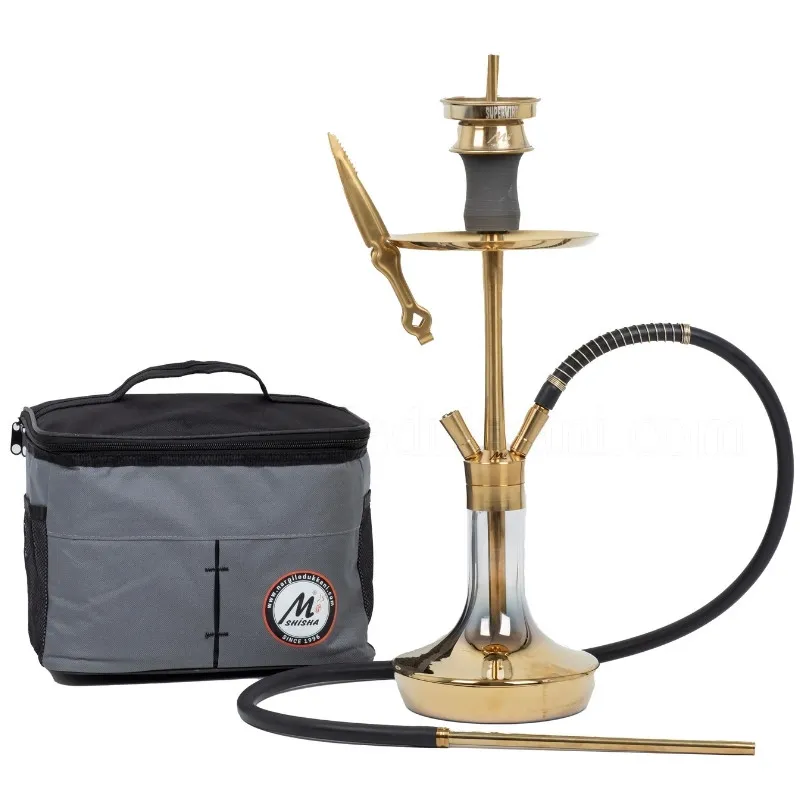 Mİdi Cafe 6 Gold Titanyum Gold Şişeli Nargile