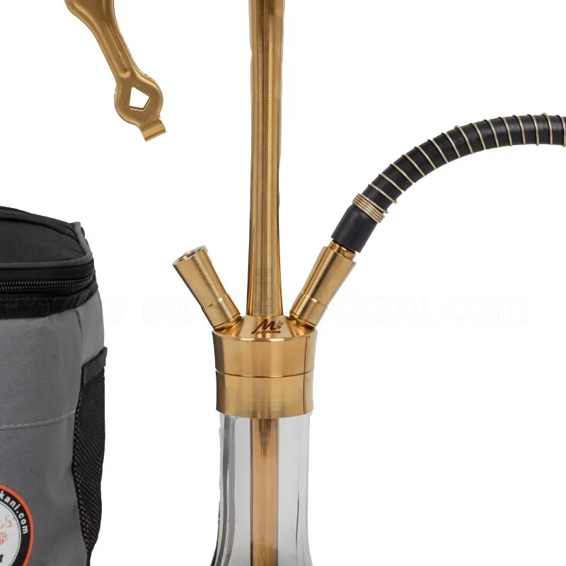 Mİdi Cafe 6 Gold Titanyum Gold Şişeli Nargile