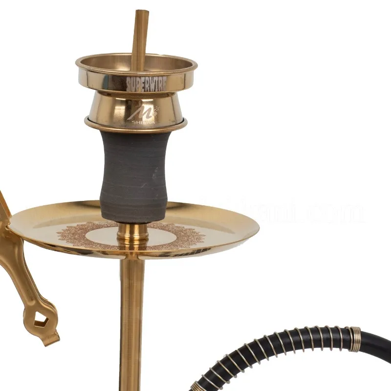 Mİdi Cafe 6 Gold Titanyum Gold Şişeli Nargile