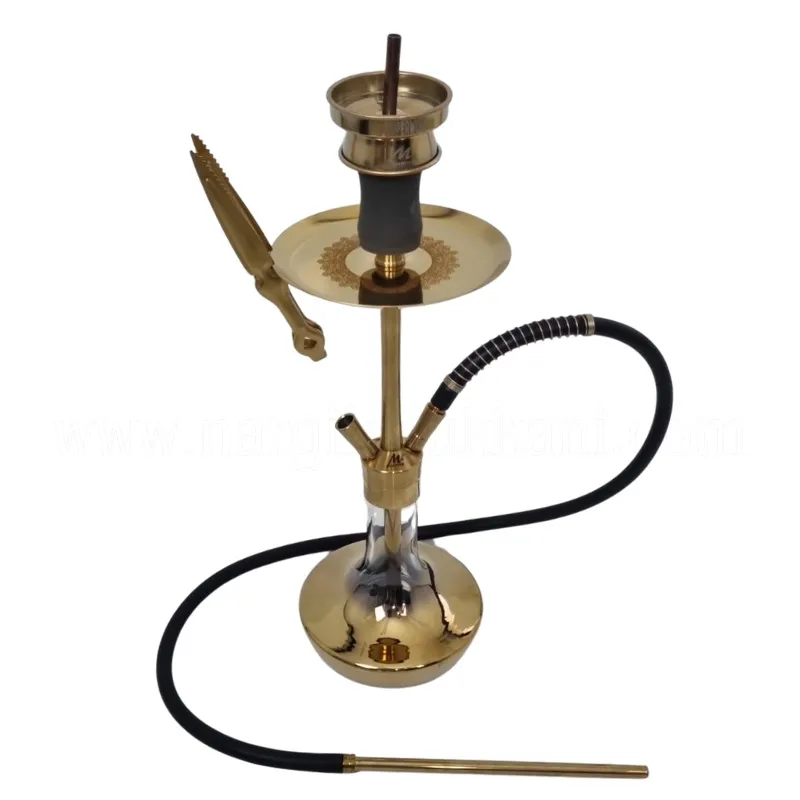 Mİdi Cafe 6 Gold Titanyum Gold Şişeli Nargile