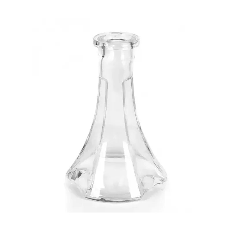 Rus Üçgen Modeli Geçmeli Şeffaf Nargile Şişesi 
