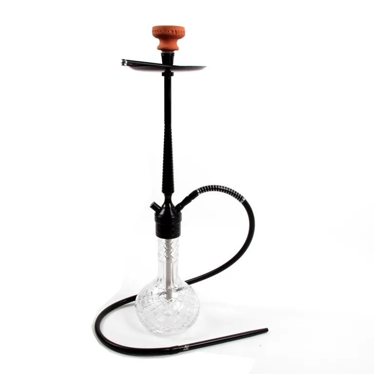 Cut Glass Silicone Hose Hookah Set
