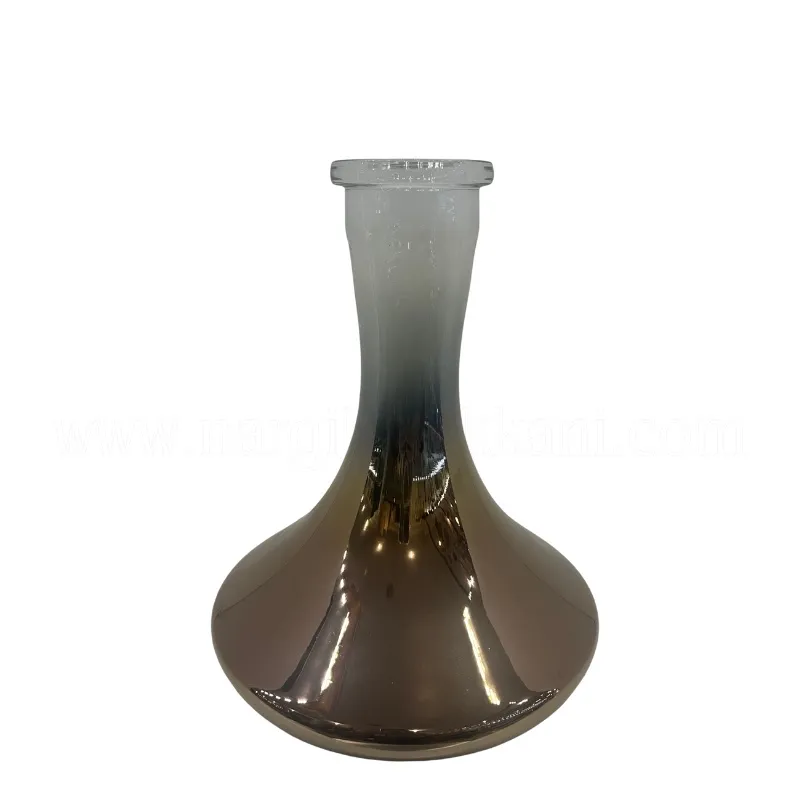 Ufo Durchgangsflasche, halb Titanfarben
