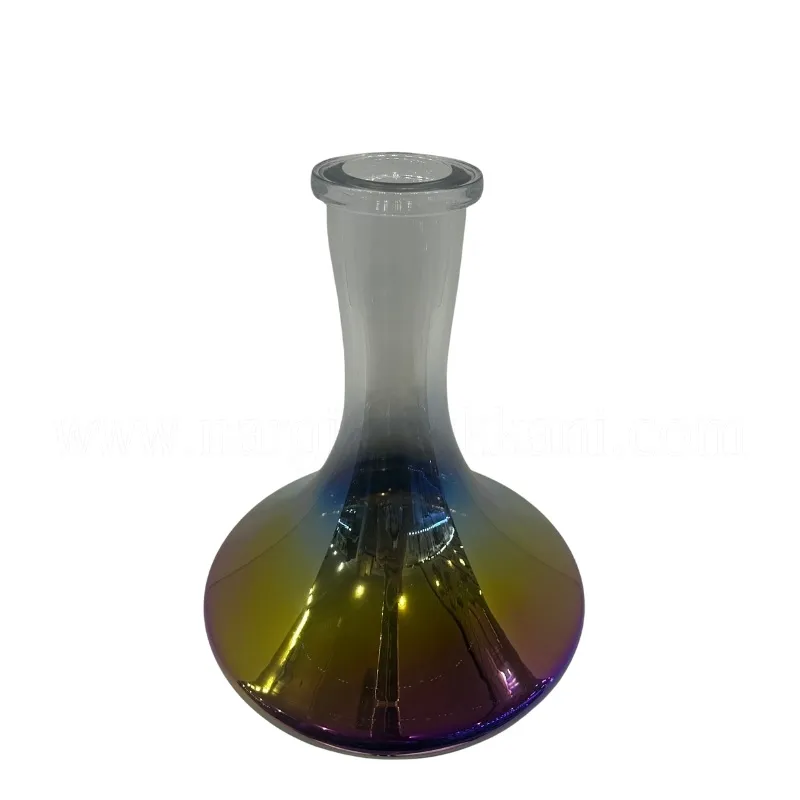 Ufo Durchgangsflasche, halb Titanfarben
