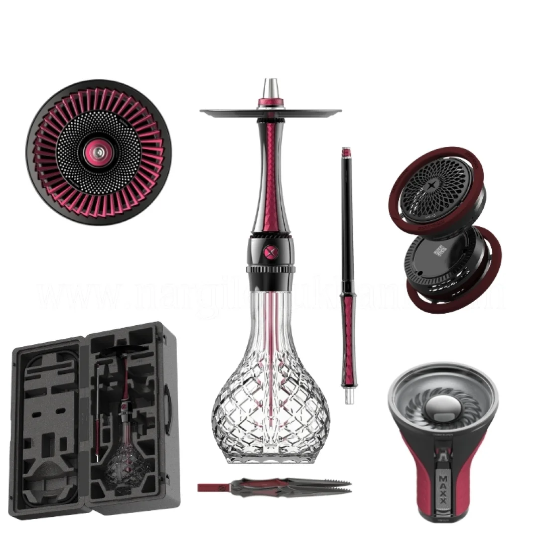 Maxx Royal Ruby Black Nargile Seti