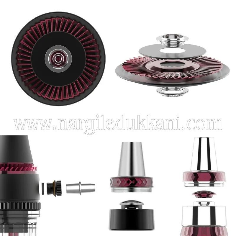 Set de Narguile Maxx Royal Ruby Black
