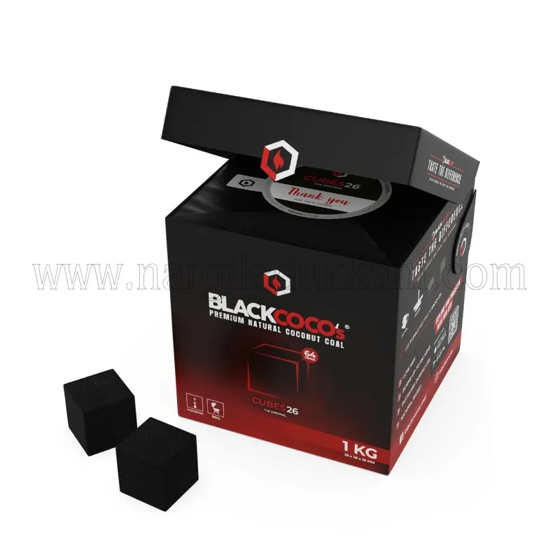 فحم الأرجيلة بلاك كوكو 26 ملم 1 كجم
