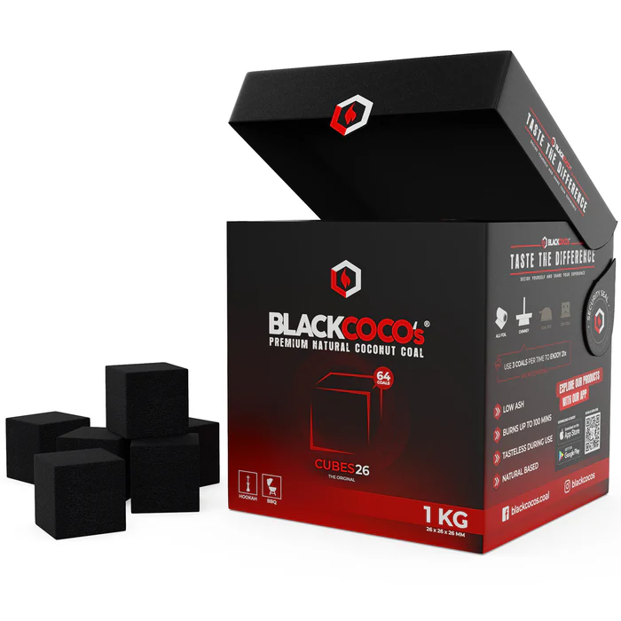 Black Coco's 26 mm Nargile kömürü 1 kg