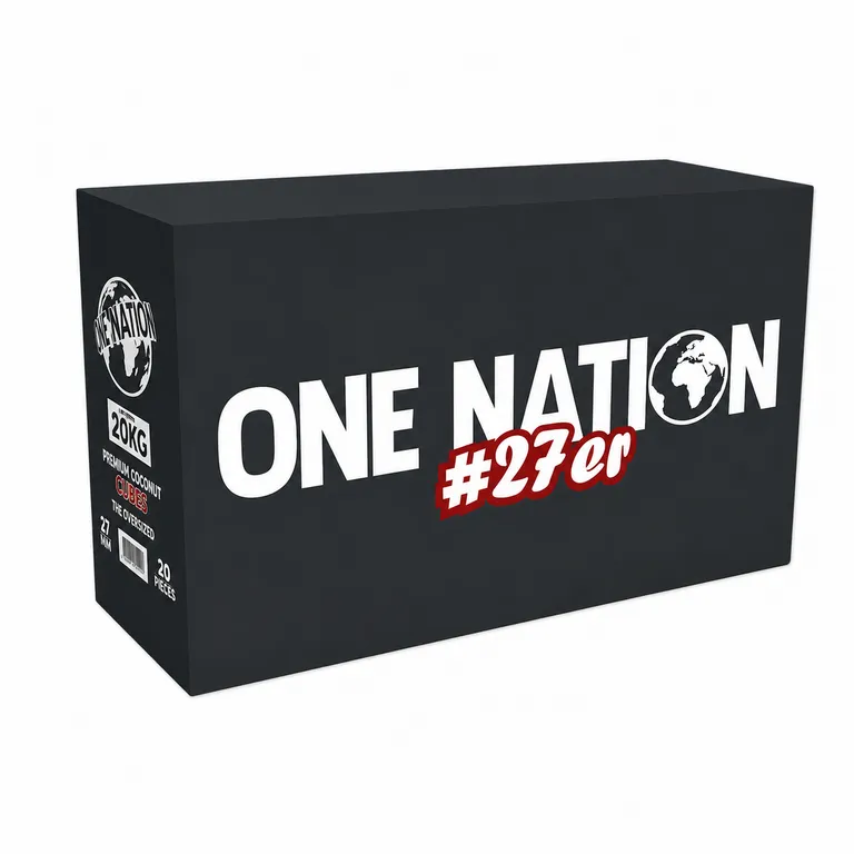 One Nation Küp Kömür 27 mm 20 kg