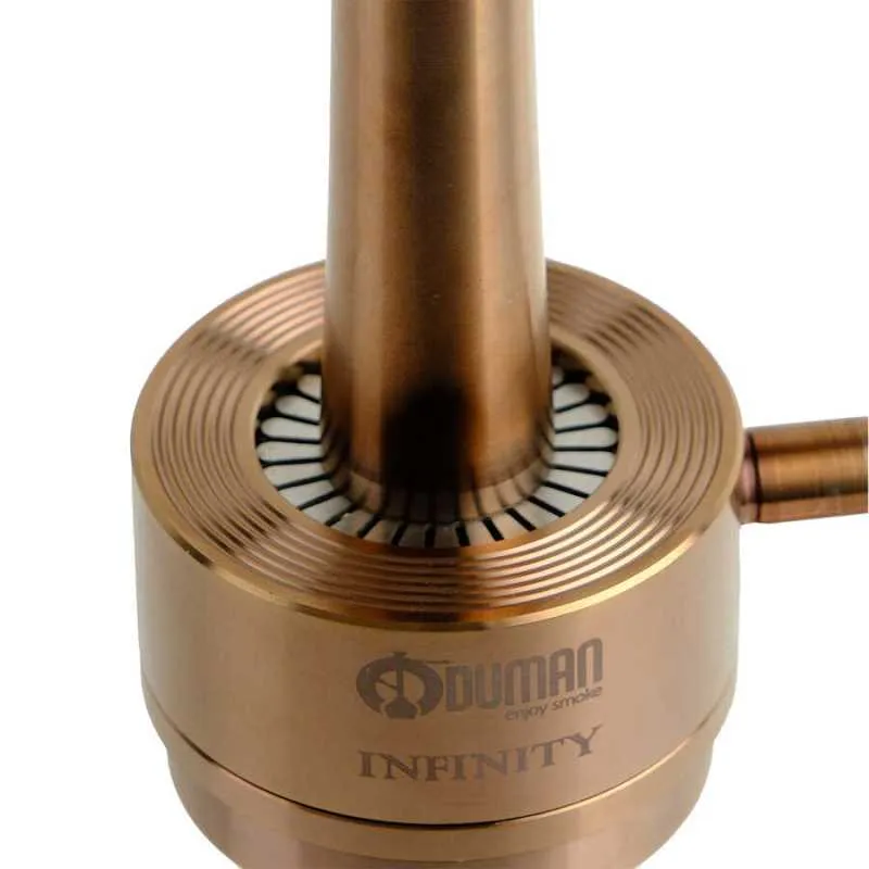 Oduman Infinity Bronz Renkli şişeli Nargile Takımı